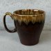 画像2: VINTAGE ANTIQUE POTTERY MUGCUP ヴィンテージ アンティーク マグカップ ブラウンドリップグレーズ コップ 食器 陶器 / コーヒーカップ ブラウン 茶色 カフェ 喫茶店 店舗什器 アメリカ o (2)