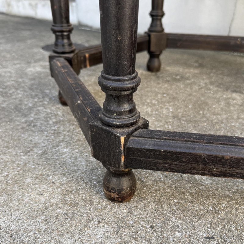 画像8: VINTAGE ANTIQUE TABLE ヴィンテージ アンティーク  テーブル / サイドテーブル コーヒーテーブル ゲーム 家具 ウッド 木製 六角形 店舗什器 アメリカ 