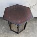 画像5: VINTAGE ANTIQUE TABLE ヴィンテージ アンティーク  テーブル / サイドテーブル コーヒーテーブル ゲーム 家具 ウッド 木製 六角形 店舗什器 アメリカ  (5)