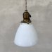 画像1: VINTAGE ANTIQUE LAMP ヴィンテージ アンティーク 吊り下げランプ 天井照明 / シーリングライト ペンダントライト ミルクガラス ガラスシェード E26 店舗什器 アメリカ (2) (1)