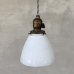 画像1: VINTAGE ANTIQUE LAMP ヴィンテージ アンティーク 吊り下げランプ 天井照明 / シーリングライト ペンダントライト ミルクガラス ガラスシェード E26 店舗什器 アメリカ (3) (1)