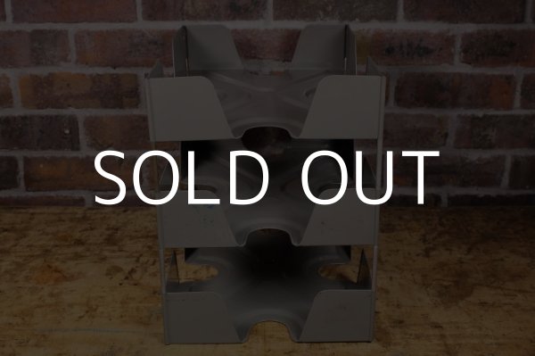 画像5: VINTAGE DESK TRAY FILE HOLDER ヴィンテージ アメリカ デスクトレイ ファイルラック / 書類ケース 書類棚 事務用品 (5)