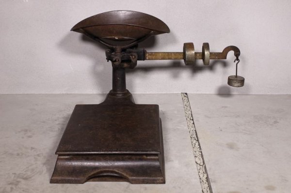 画像2: VINTAGE ANTIQUE PLATFORM SCALE ヴィンテージ アンティーク 量り 台秤 スケール / インダストリアル ディスプレイ オブジェ 店舗什器 アイアン 鋳物 アメリカ (2)
