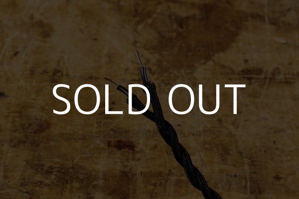 画像2: TWIST ELECTRIC LAMP CORD 撚り合せ編組 布巻き配線 ツイストコード 黒 5メートル / 5m ブラック (2)