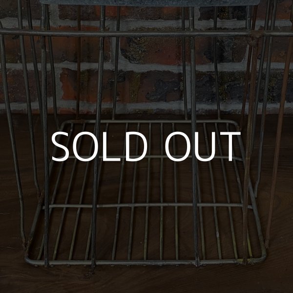 画像7: VINTAGE ヴィンテージ ワイヤーバスケット アイアン / アメリカ インダストリアル ガレージ 収納 什器 (3) (7)