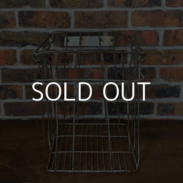 画像3: VINTAGE ヴィンテージ ワイヤーバスケット アイアン / アメリカ インダストリアル ガレージ 収納 什器 (3) (3)