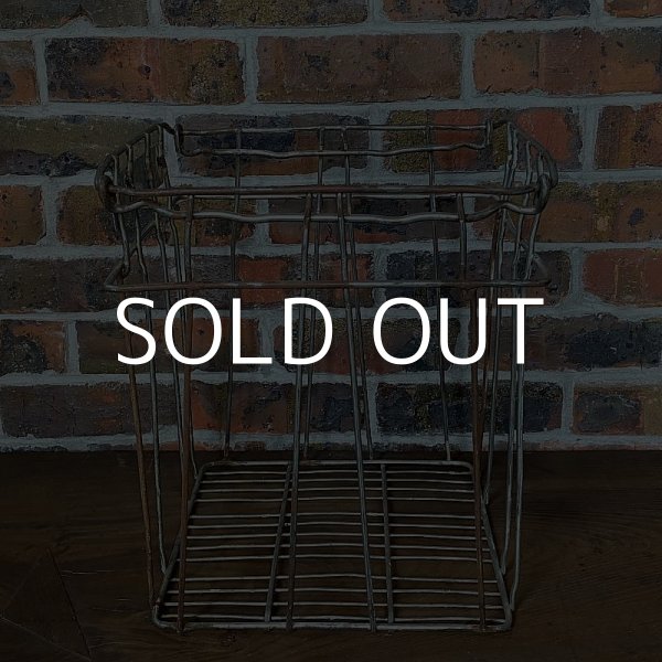 画像2: VINTAGE ヴィンテージ ワイヤーバスケット アイアン / アメリカ インダストリアル ガレージ 収納 什器 (3) (2)