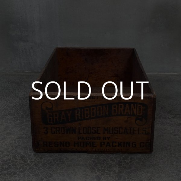 画像5: VINTAGE FRESNO HOME PACKING CO ヴィンテージ ウッドボックス アメリカ / 木箱 収納 インテリア (5)