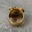 画像4: RUST LEATHER BULLDOG BOSS RING ラストレザー オリジナル ブルドッグ リング ブラス ソリッドブラス 真鍮 指輪 (4)