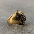 画像3: RUST LEATHER BULLDOG BOSS RING ラストレザー オリジナル ブルドッグ リング ブラス ソリッドブラス 真鍮 指輪 (3)