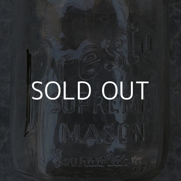 画像5: VINTAGE THE MASTER MFG. CO. PRESTO SUPREME MASON JAR ヴィンテージ ガラス瓶 オイル入れ アメリカ / モーター系 ガレージ 雑貨 (5)