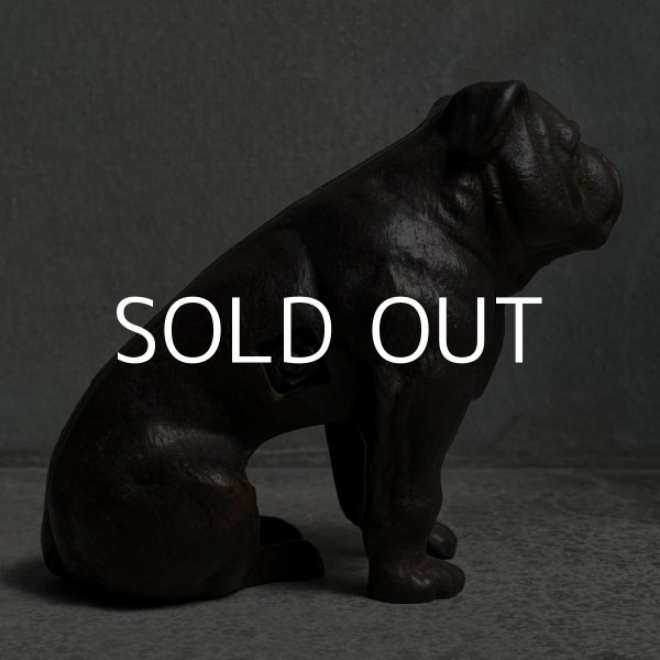 画像4: VINTAGE ヴィンテージ コインバンク ブルドッグ / アメリカ 貯金箱 鋳物 コレクタブル (4)