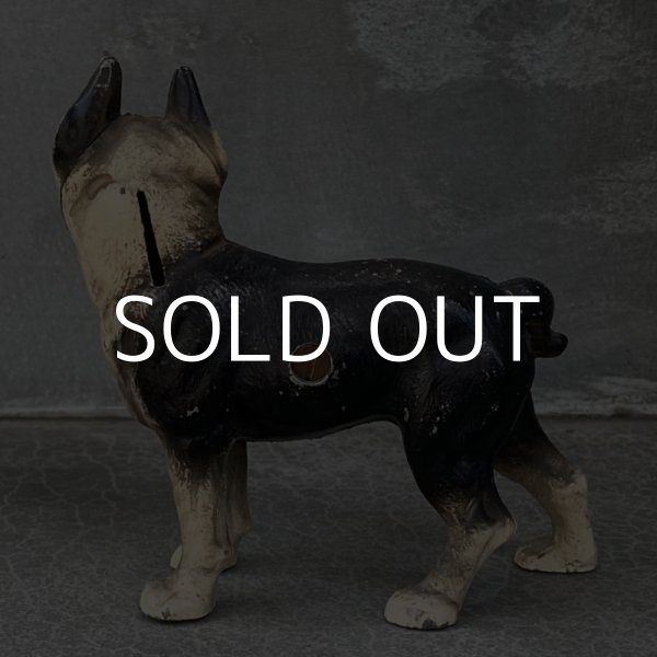 画像2: VINTAGE ヴィンテージ コインバンク ボストンテリア / アメリカ 貯金箱 コレクタブル オブジェ 犬 (2)