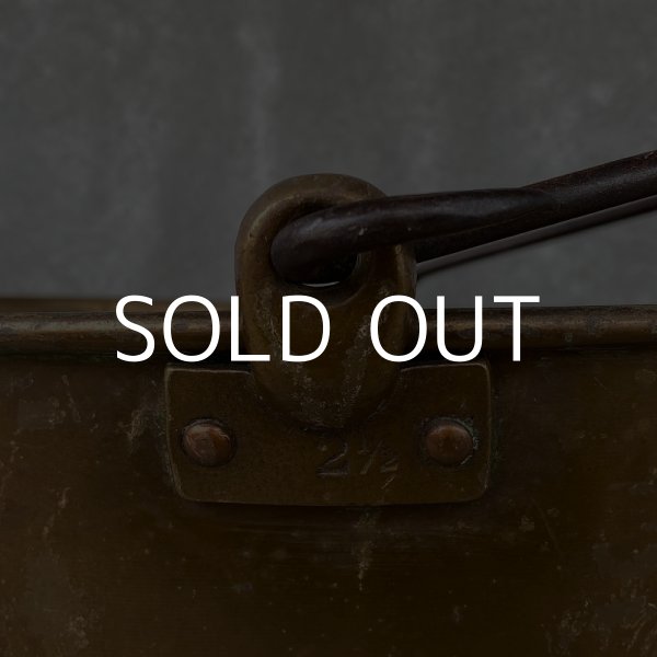 画像6: VINTAGE WATERBURY BRASS CO. バケツ アメリカ / インダストリアル ガーデニング ブラス 真鍮 (6)