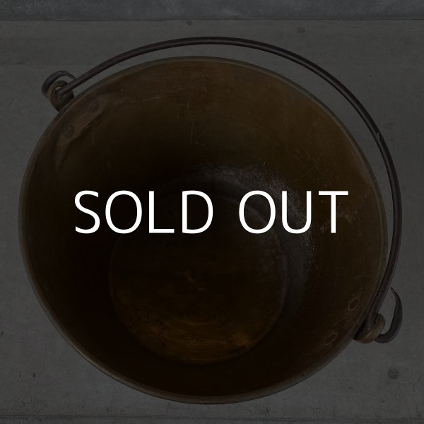 画像4: VINTAGE WATERBURY BRASS CO. バケツ アメリカ / インダストリアル ガーデニング ブラス 真鍮 (4)