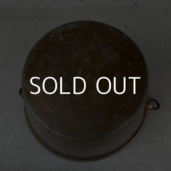 画像5: VINTAGE WATERBURY BRASS CO. バケツ アメリカ / インダストリアル ガーデニング ブラス 真鍮 (5)