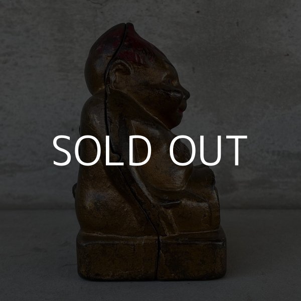 画像3: VINTAGE BILLIKEN ヴィンテージ ビリケン コインバンク / アメリカ 貯金箱 オブジェ 鋳物 (3)