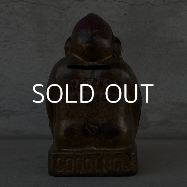 画像2: VINTAGE BILLIKEN ヴィンテージ ビリケン コインバンク / アメリカ 貯金箱 オブジェ 鋳物 (2)