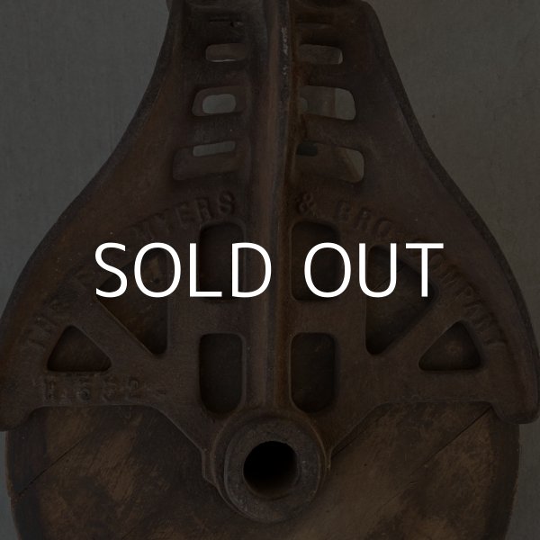 画像5: VINTAGE PULLEY ヴィンテージ 滑車 プーリー アメリカ / インダストリアル ガレージ 工具 (5)