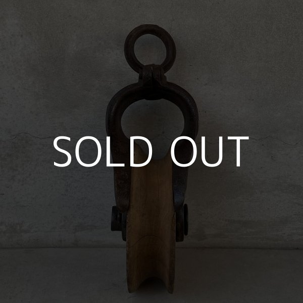 画像3: VINTAGE PULLEY ヴィンテージ 滑車 プーリー アメリカ / インダストリアル ガレージ 工具 (3)