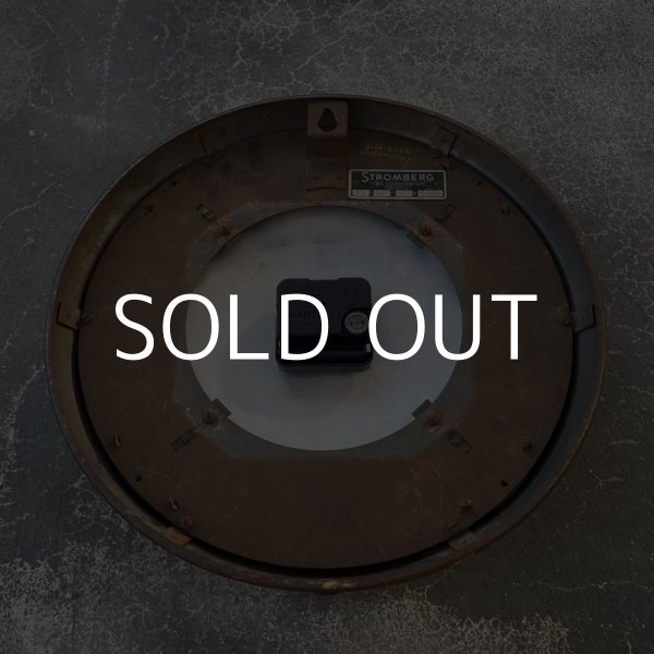 画像2: VINTAGE STROMBERG WALL CLOCK ヴィンテージ ウォールクロック 掛け時計 アメリカ / スクールクロック インダストリアル (2)