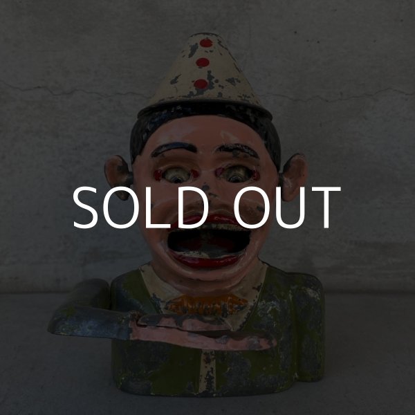 画像5: VINTAGE JOLLY NIGGER BANK ヴィンテージ メカニカルバンク マネーイーター クラウンバンク ジョリーバンク コインバンク 貯金箱 / ピエロ コレクタブル (5)