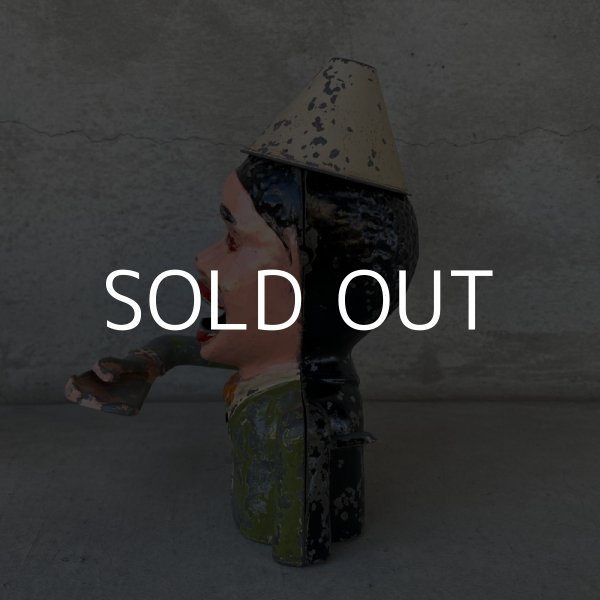 画像7: VINTAGE JOLLY NIGGER BANK ヴィンテージ メカニカルバンク マネーイーター クラウンバンク ジョリーバンク コインバンク 貯金箱 / ピエロ コレクタブル (7)