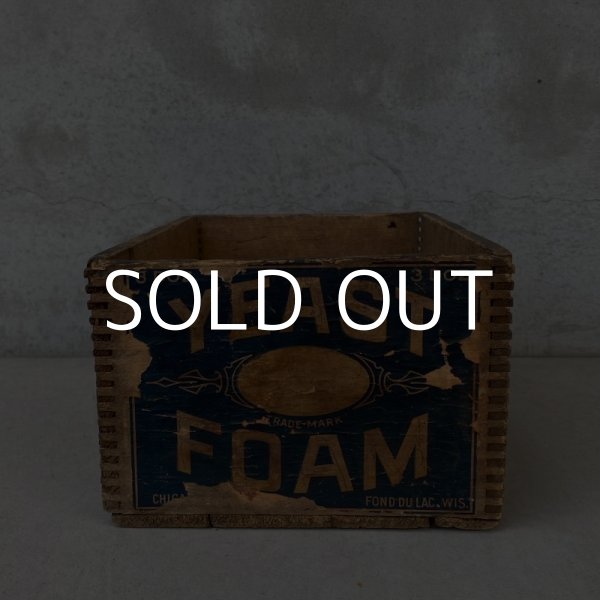 画像2: VINTAGE YEAST FOAM NORTHWESTERN YEAST CO. WOODBOX ヴィンテージ アンティーク ウッドボックス 木箱 アメリカ / 収納 インテリア (2)