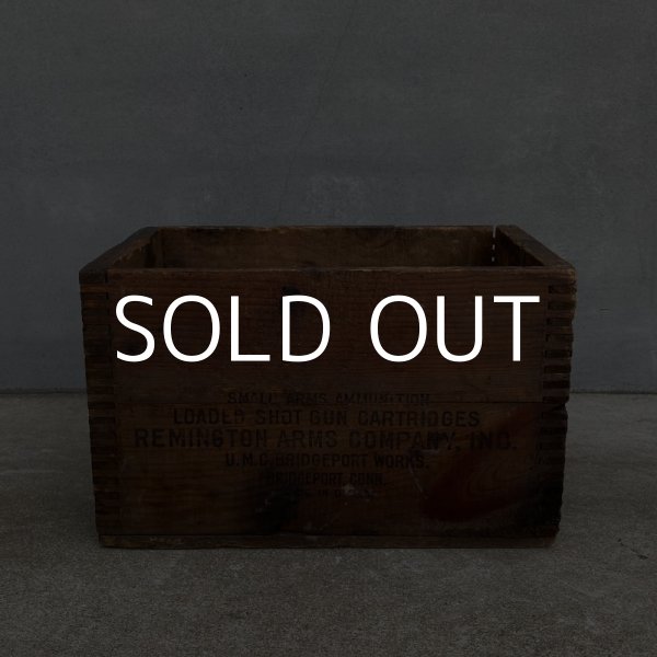 画像4: VINTAGE ANTIQUE REMINGTON ARMS CO. WOODBOX ヴィンテージ アンティーク レミントン ウッドボックス 木箱 アメリカ / インダストリアル 収納  (4)