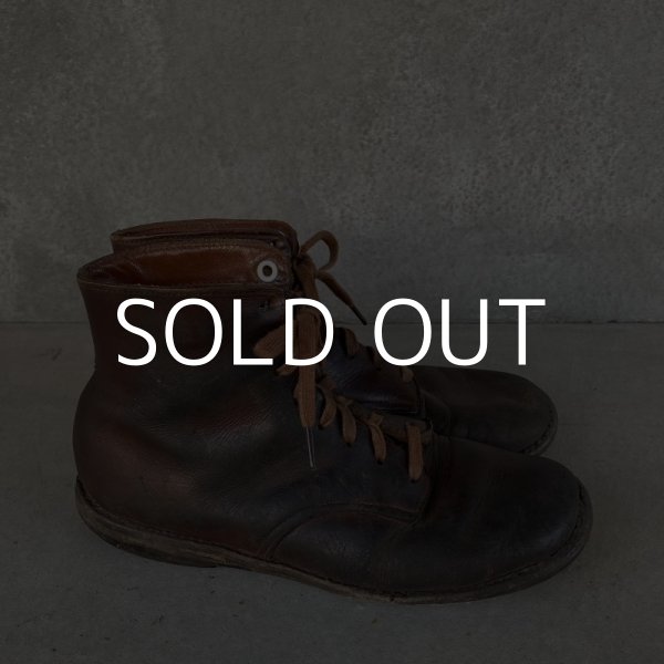 画像4: VINTAGE ANTIQUE KIDS LEATHER BOOTS SHOES ヴィンテージ アンティーク 革靴 アメリカ / 子供用 レザー ブーツ シューズ ディスプレイ (4)