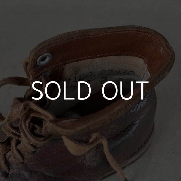 画像10: VINTAGE ANTIQUE KIDS LEATHER BOOTS SHOES ヴィンテージ アンティーク 革靴 アメリカ / 子供用 レザー ブーツ シューズ ディスプレイ (10)