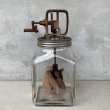 画像4: VINTAGE ANTIQUE BUTTER CHURN ヴィンテージ アンティーク バターチャーン ガラス 瓶 アメリカ / 発酵バター キッチン インテリア 店舗什器 (4)