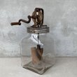 画像1: VINTAGE ANTIQUE BUTTER CHURN ヴィンテージ アンティーク バターチャーン ガラス 瓶 アメリカ / 発酵バター キッチン インテリア 店舗什器 (1)