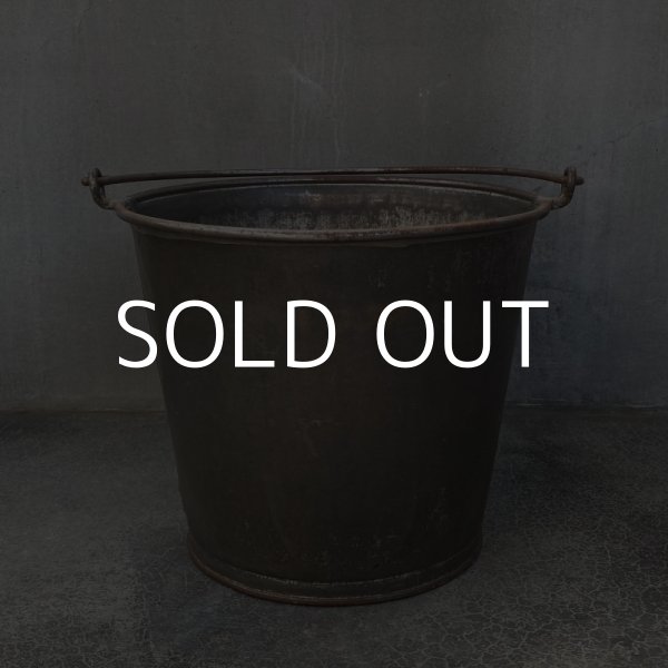 画像2: VINTAGE ANTIQUE BUCKET ヴィンテージ アンティーク バケツ アメリカ / インダストリアル ガーデニング ガレージ キャンプ 鉄 USA (2)