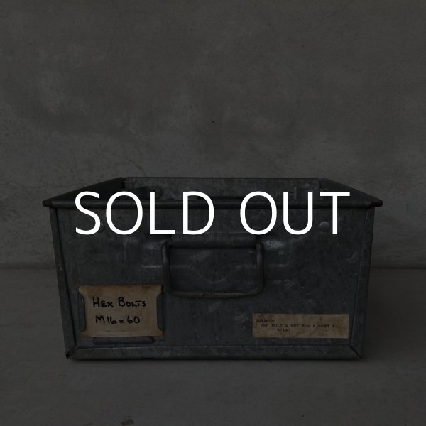 画像2: VINTAGE TOOLBOX PARTSBOX ヴィンテージ ツールボックス パーツボックス / インダストリアル 工具入れ 工具箱 (2)