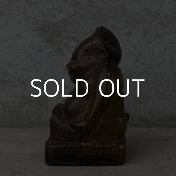 画像4: VINTAGE BILLIKEN ヴィンテージ ビリケン コインバンク / アメリカ 貯金箱 オブジェ 鋳物 (4)