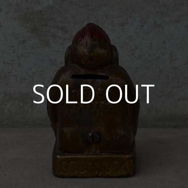 画像2: VINTAGE BILLIKEN ヴィンテージ ビリケン コインバンク / アメリカ 貯金箱 オブジェ 鋳物 (2)