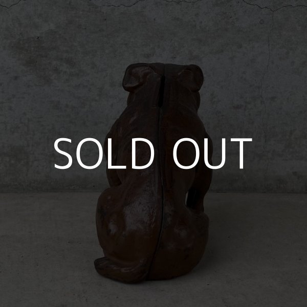 画像3: VINTAGE ANTIQUE ヴィンテージ アンティーク コインバンク ブルドッグ / アメリカ 貯金箱 鋳物 犬 コレクタブル (3)