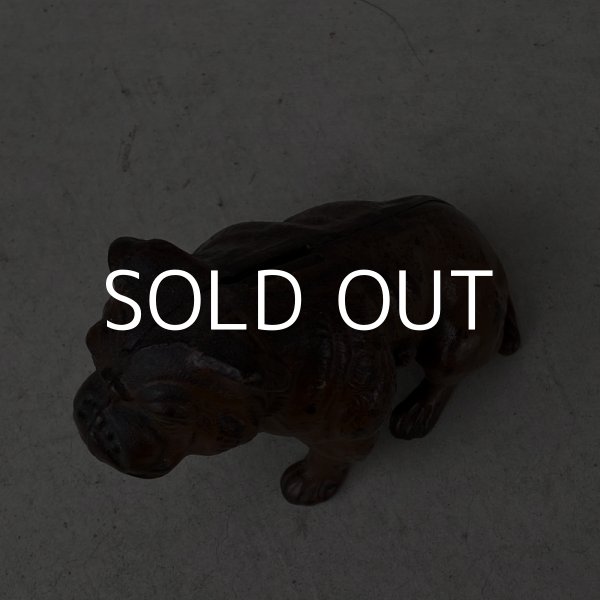 画像7: VINTAGE ANTIQUE ヴィンテージ アンティーク コインバンク ブルドッグ / アメリカ 貯金箱 鋳物 犬 コレクタブル (7)