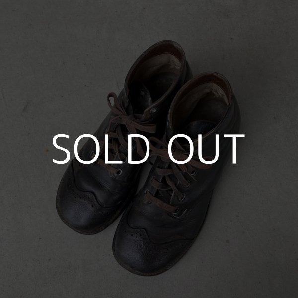 画像6: VINTAGE ANTIQUE KIDS LEATHER BOOTS SHOES ヴィンテージ アンティーク 革靴 アメリカ / 子供用 レザー ブーツ シューズ ディスプレイ (6)