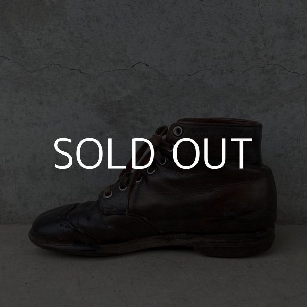 画像9: VINTAGE ANTIQUE KIDS LEATHER BOOTS SHOES ヴィンテージ アンティーク 革靴 アメリカ / 子供用 レザー ブーツ シューズ ディスプレイ (9)