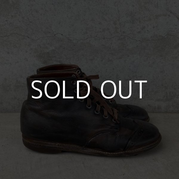 画像4: VINTAGE ANTIQUE KIDS LEATHER BOOTS SHOES ヴィンテージ アンティーク 革靴 アメリカ / 子供用 レザー ブーツ シューズ ディスプレイ (4)