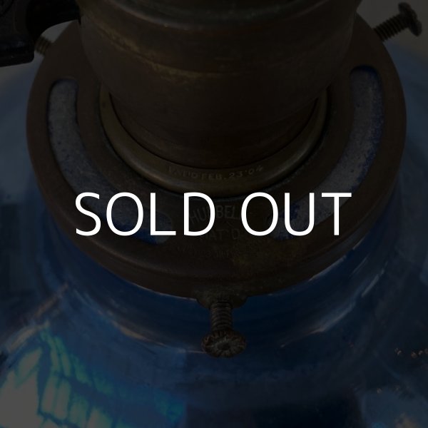 画像6: VINTAGE ANTIQUE MERCURY GLASS HUBBELL ヴィンテージ アンティーク マーキュリーグラス シェード ランプ アメリカ / インダストリアル コレクタブル ペンダントライト シーリングライト 吊り下げランプ 天井照明 青色 (6)