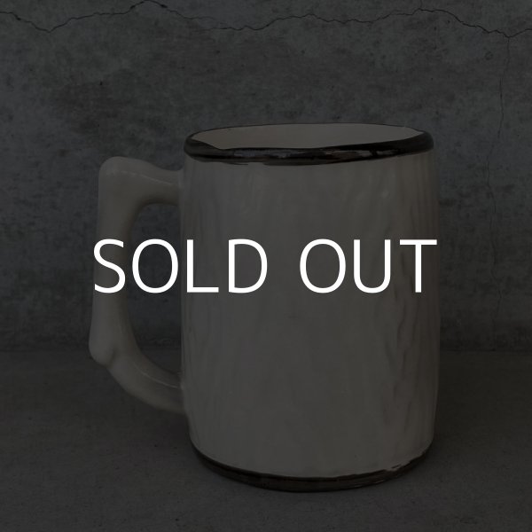 画像2: VINTAGE MUG ヴィンテージ スカル ドクロ マグカップ / 陶器 JAPAN 輸出用 (2)