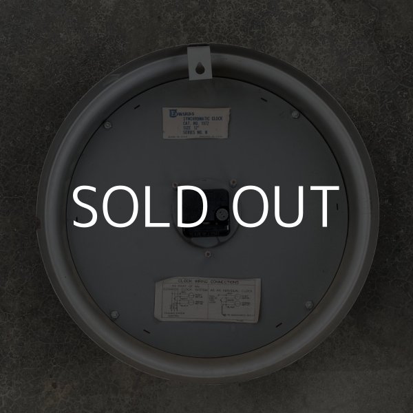 画像2: VINTAGE EDWARDS ヴィンテージ ウォールクロック 掛け時計 アメリカ / スクールクロック インダストリアル (2)