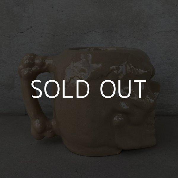 画像4: VINTAGE SKULL TIKI MUG ヴィンテージ ドクロ スカル マグカップ / 陶器 日本製 JAPAN (4)