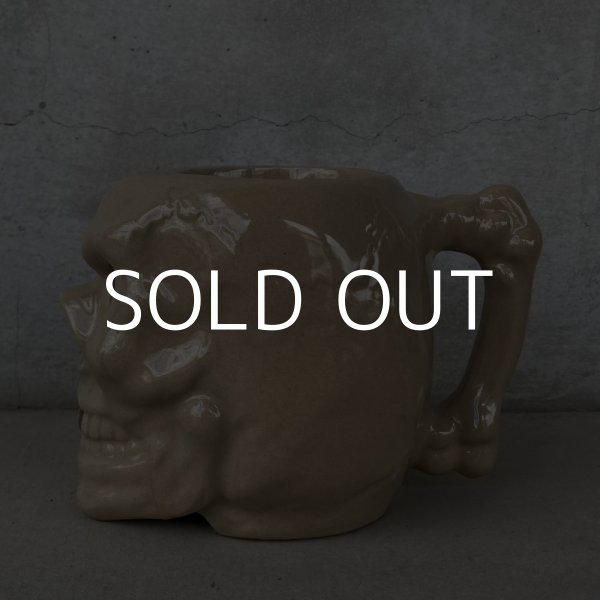 画像5: VINTAGE SKULL TIKI MUG ヴィンテージ ドクロ スカル マグカップ / 陶器 日本製 JAPAN (5)