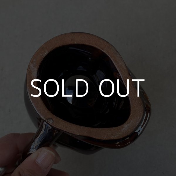 画像7: VINTAGE SKULL MUG ヴィンテージ スカル ドクロ マグカップ JAPAN / 陶器 ブラウン コレクタブル (7)