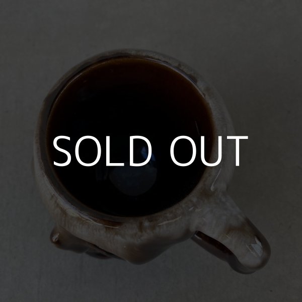 画像6: VINTAGE SKULL MUG ヴィンテージ スカル ドクロ マグカップ JAPAN / 陶器 ブラウン コレクタブル (6)