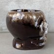 画像4: VINTAGE SKULL MUG ヴィンテージ スカル ドクロ マグカップ JAPAN / 陶器 ブラウン コレクタブル (4)